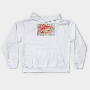 WATERCOLOR SHARK Kids Hoodie